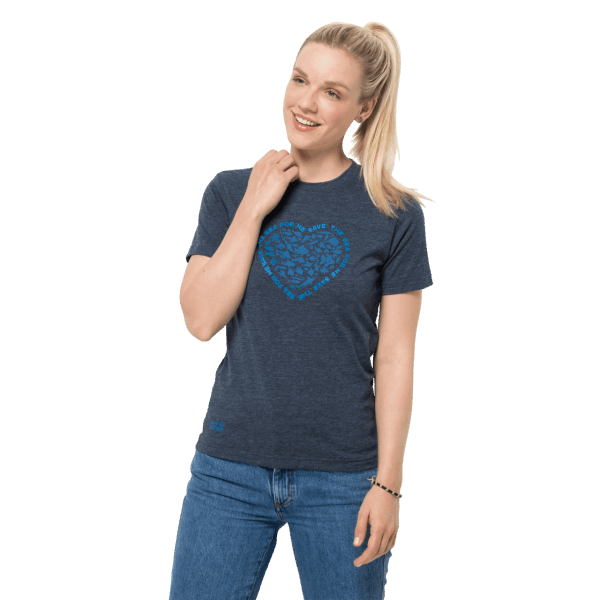 Night Blue Jack Wolfskin Dames Sea Ground T Nieuw