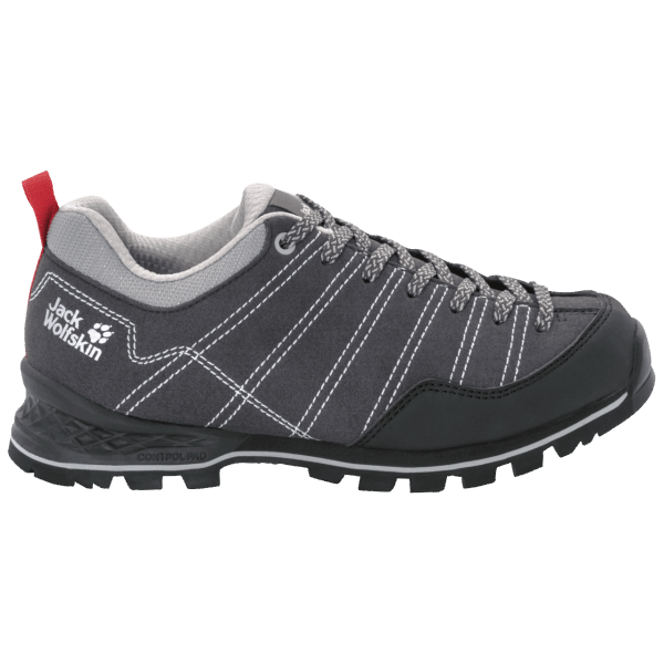 Jack Wolfskin Original Dames Scrambler Low Phantom-lichtgrijs