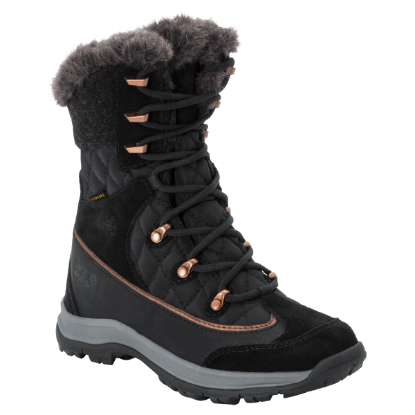 Hot Jack Wolfskin Zwart-donkergrijze Cold Bay Texapore High Voor Dames