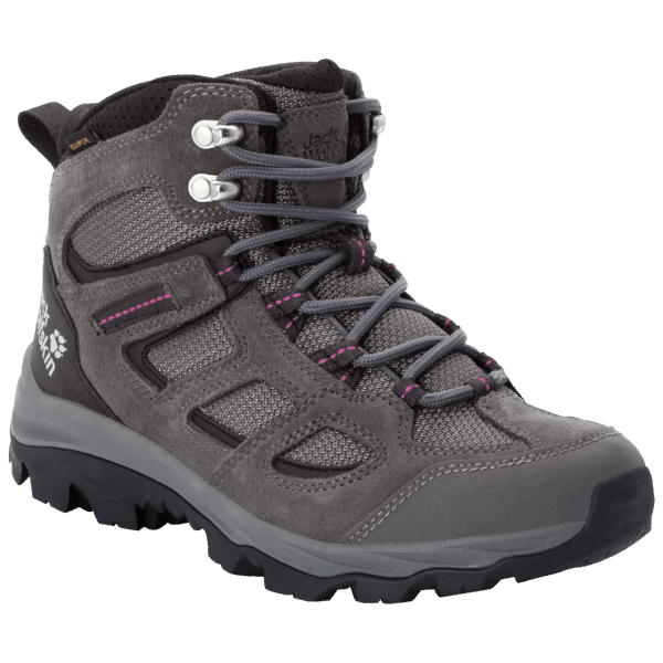 Dames Vojo 3 Texapore Mid Tarmac Grijs-roze Origins Jack Wolfskin