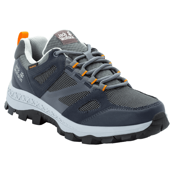 Nieuwe Dames Downhill Texapore Low Jack Wolfskin Donkerblauwgrijs