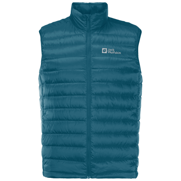 Jack Wolfskin Blauw Koraal Heren Pack & Go Donsvest Van Het Merk