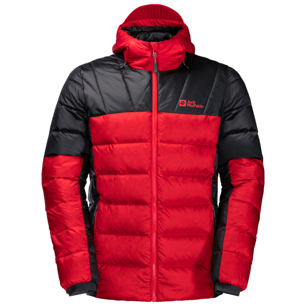 Jack Wolfskin Brands Nebelhorn Down Hoody Adrenaline Rood Voor Heren