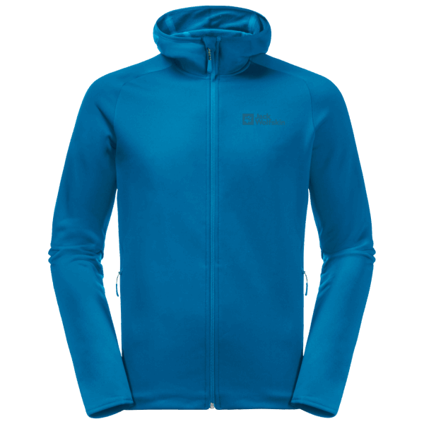 Blue Pacific Originele Jack Wolfskin Baiselberg Herenhoodie Met Volledige Ritssluiting