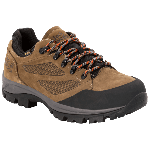 Brand Jack Wolfskin Heren Rebellion Texapore Low Bruin-rood