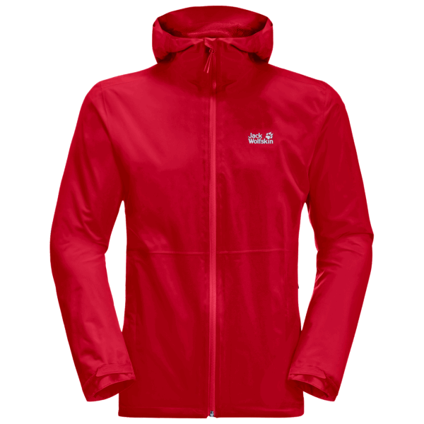 Heren Pack & Go Shell Collectie Jack Wolfskin Adrenaline Rood