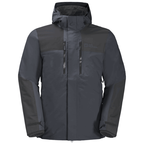 Heren Jasper 3in1 Jas Jack Wolfskin Ebbenhout Collectie