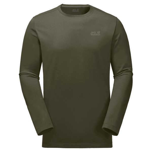 Heren Essential Longsleeve Bonsai Groen Best Jack Wolfskin
