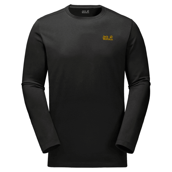 Heren Essential Longsleeve New Jack Wolfskin Zwart