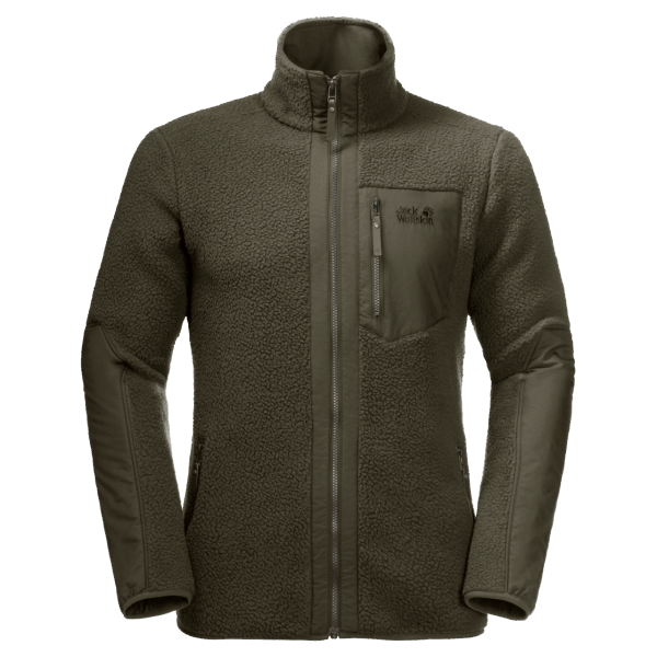 Originele Bonsai Groene Heren Kingsway Fleece Jack Jack Wolfskin