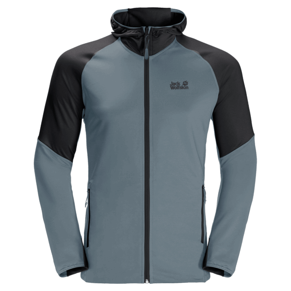 Jack Wolfskin Brand Heren Hydro Iii Jas Storm Grijs