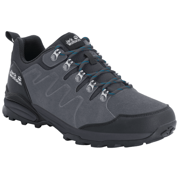 Collections Jack Wolfskin Heren Refugio Texapore Laag Grijs-zwart