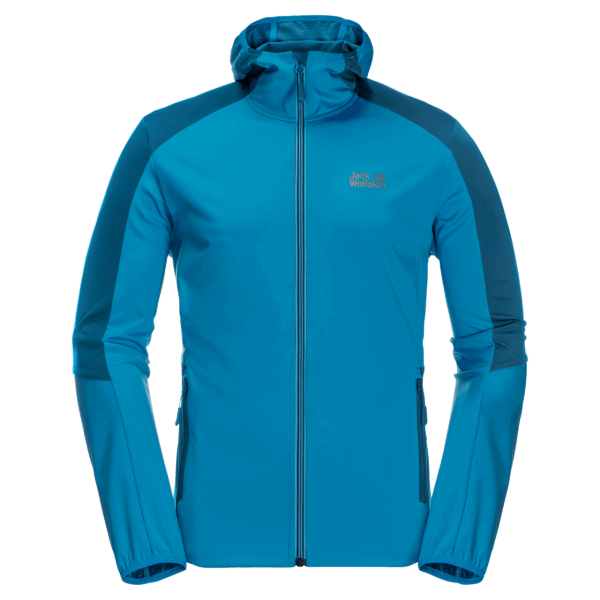Go Hike Softshell Original Blue Jewel Jack Wolfskin Voor Heren