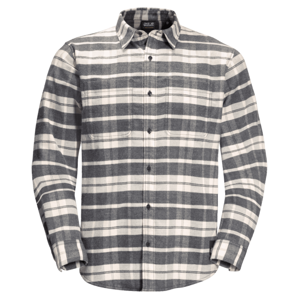 Best Men's Nature Time Shirt Jack Wolfskin Phantom Checks