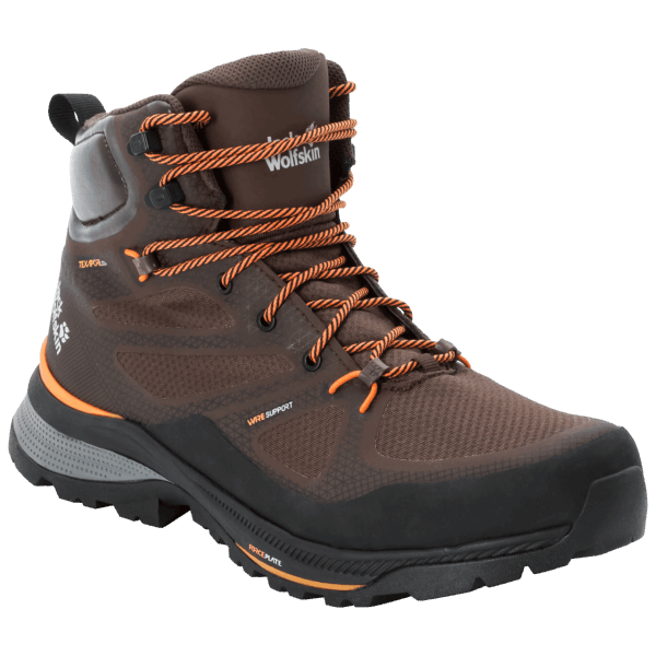 Beste Mokka-oranje Force Striker Texapore Midjack Wolfskin Voor Heren
