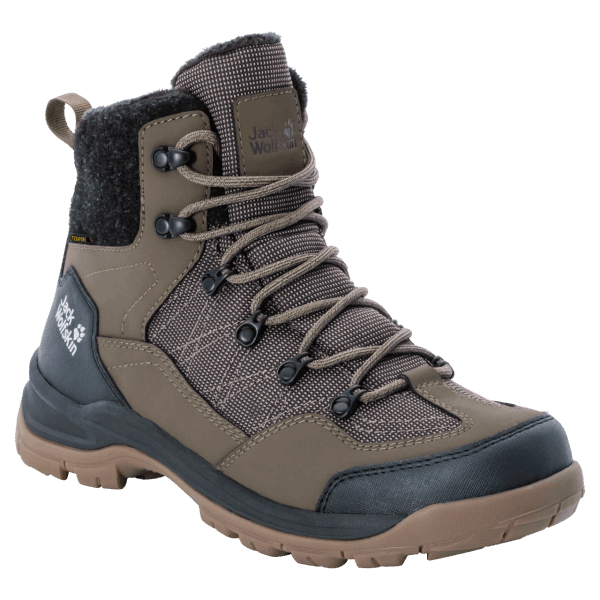 Jack Wolfskin Original Heren Cold Bay Texapore Mid Kokosnoot Bruin-zwart