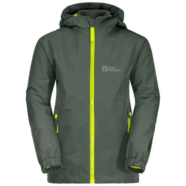 Jongens Ijsland 3in1 Jas Merken Tijm Groen Jack Wolfskin