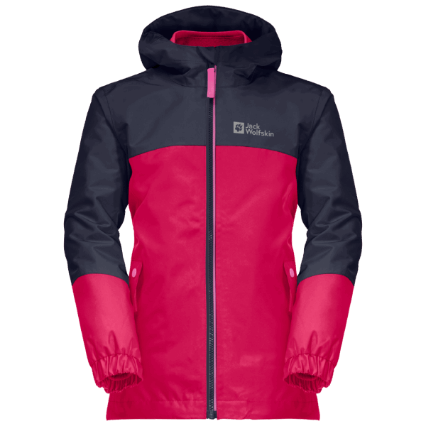 Jack Wolfskin Roze Dahlia Origineel Ijsland 3in1 Meisjesjack