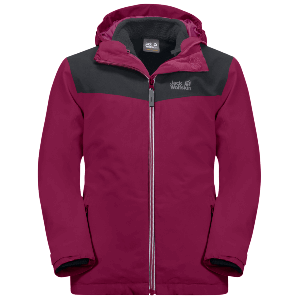 Kinderjack Snowfrost 3in1 Jack Wolfskin Origins Dark Ruby