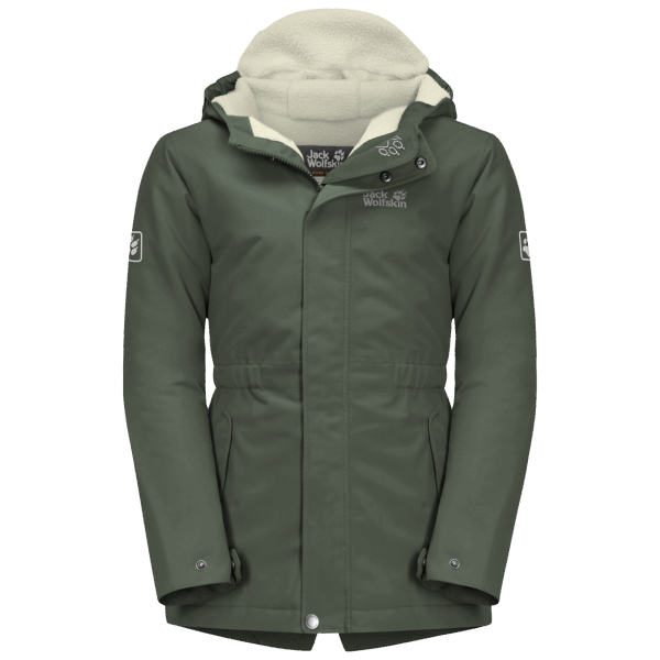 Behaaglijk Berenjack Voor Meisjes Warm Tijmgroen Jack Wolfskin