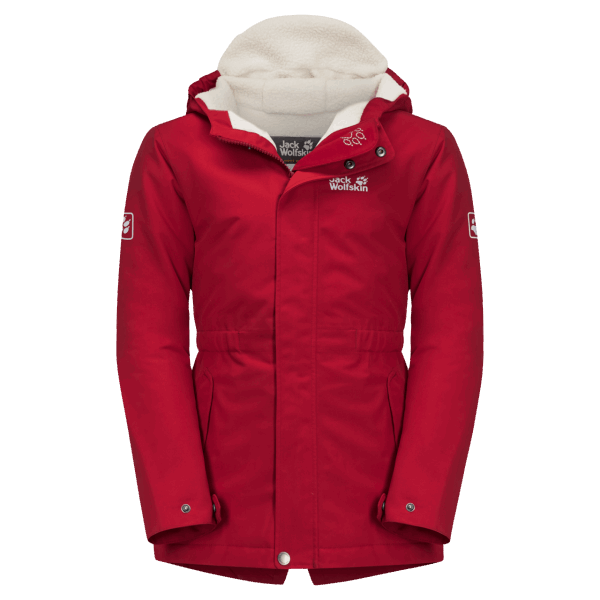 Jack Wolfskin Indisch Rood Knus Berenjack Voor Meisjes Nieuw