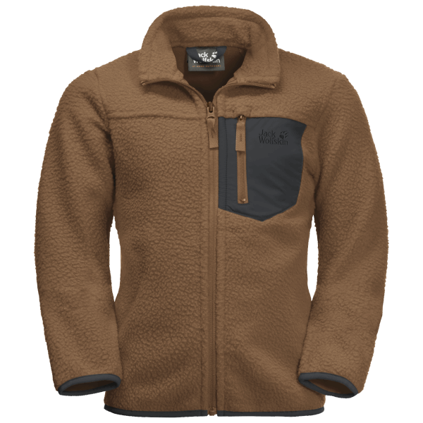Walnootbruin Jack Wolfskin Ijswolkenjack Voor Kinderen