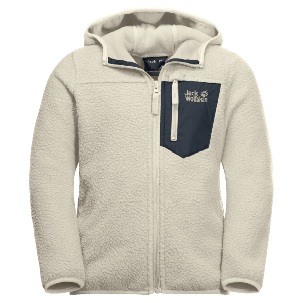 Origins Wit Zand Jack Wolfskin Jack Met Capuchon Voor Kinderen Met Ijswolken