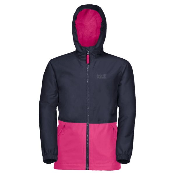 Originele Roze Pioen Jack Wolfskin Snowy Days Kinderjas