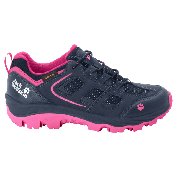 Kid's Vojo Texapore Low Origins Jack Wolfskin Blauw-roze