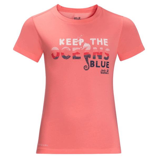 Jack Wolfskin Abrikooskoraal Kid's Ocean Wave T Best