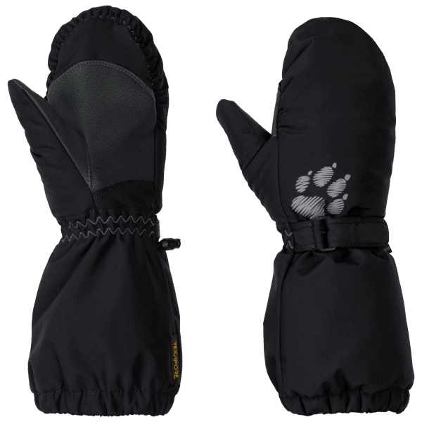 Zwarte Texapore Want Jack Wolfskin Kinderhandschoen Voor Kinderen