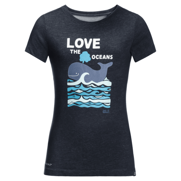 Nachtblauw Collecties Jack Wolfskin Kid's Ocean T