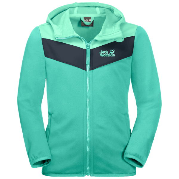 Electric Green Jack Wolfskin Origins Drie Eiken Jack Voor Kinderen