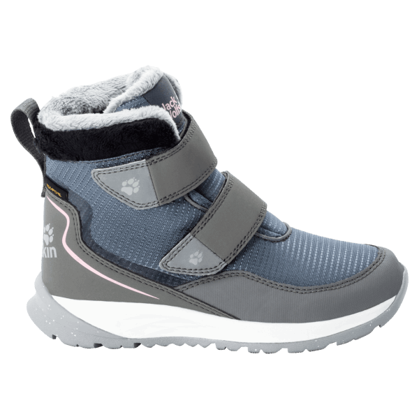 Nieuwe Kiezelwitte Kid's Polar Wolf Texapore Mid Vc Winterlaarzen Jack Wolfskin
