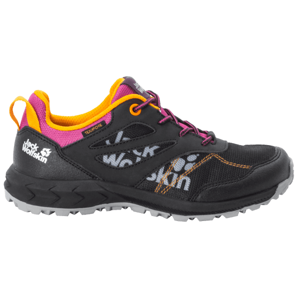 Jack Wolfskin Fashion Kid's Woodland Texapore Laag Zwart-paars